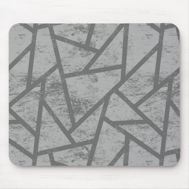 Grey mosaic pattern mouse mat (Front)