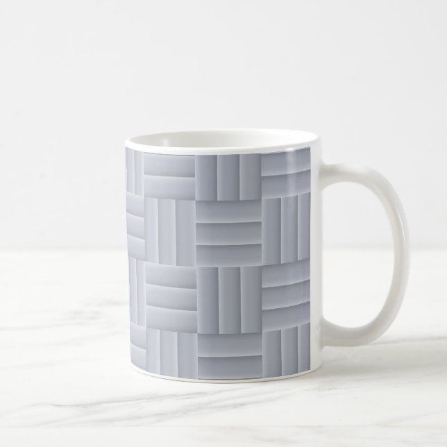 Grey mosaic tiles coffee mug (Right)