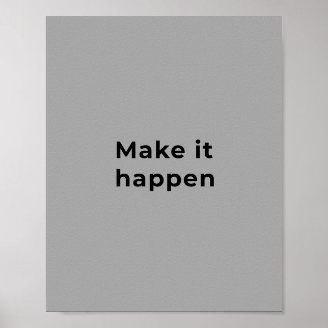 Grey motivational wall art  (Front)