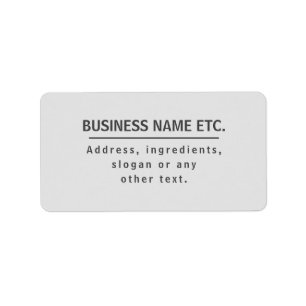 Grey Multi-Purpose Label