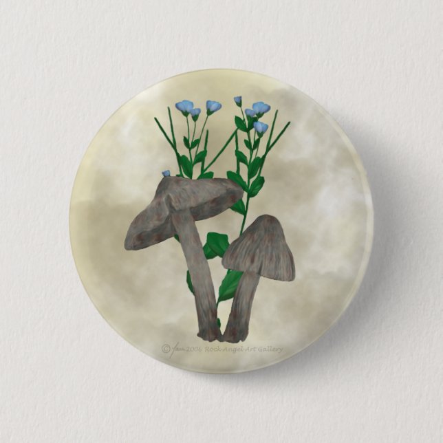 Grey Mushrooms and Flax Button (Front)
