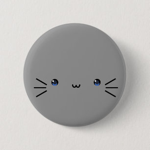 grey neko button