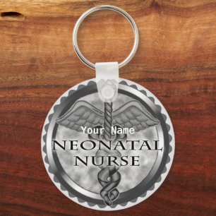 Grey Neonatal Nurse  Keychain
