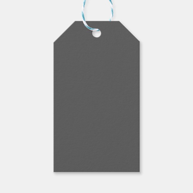 Grey no.1, Grey Gift Tag (Front)