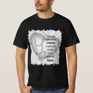 Grey OB GYN Nurse  T-Shirt