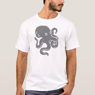 Grey Octopus Men's T-Shirt