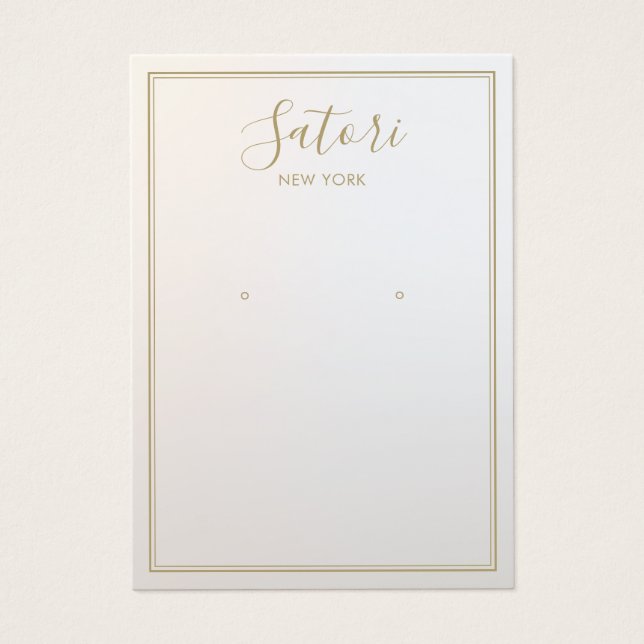 Grey Ombre Signature Font Earring Display (Front)