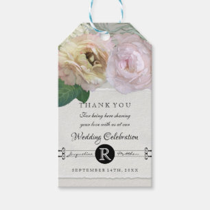 Grey Ombre Vintage Gift Tags French Flower Market