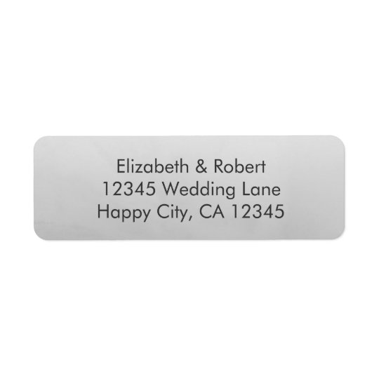 Grey Ombre Watercolor Return Address Label