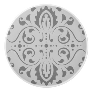 Grey on Grey Classic Vintage Ceramic Knob