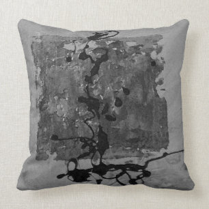 Grey on grey zen inspired pillow