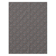 Grey & Orange Floral Pattern Subtle Cute Boho Chic