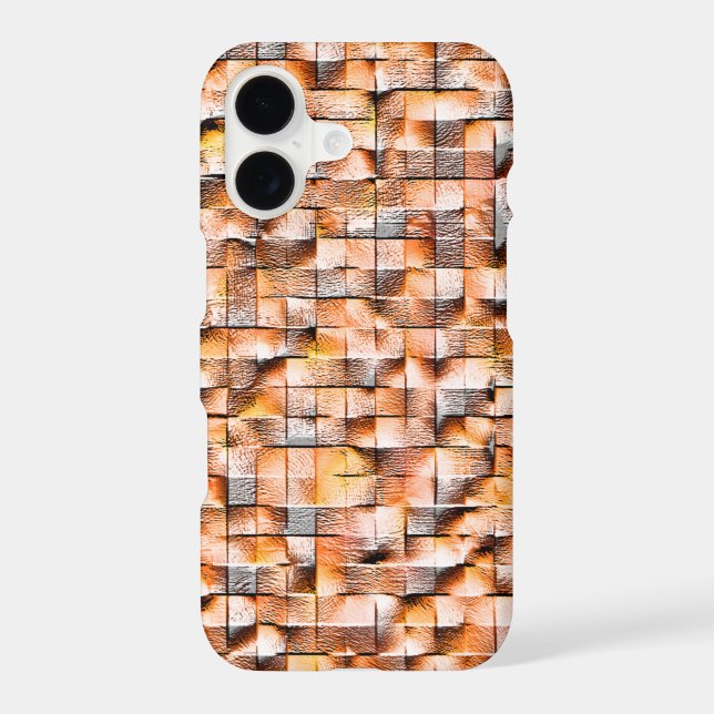 Grey orange rough ceramic tile with flaws, virtual (Back)
