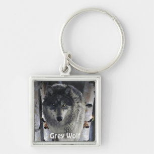 GREY PACK WOLF Collection Key Ring