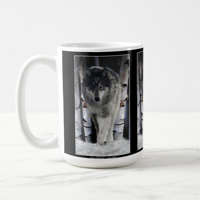 GREY PACK WOLF Wildlife Gift Mugs (Left)