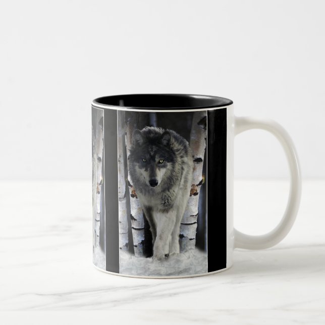 GREY PACK WOLF Wildlife Gift Mugs (Right)
