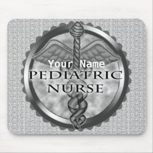 Grey Paediatrics Nurse Mouse Mat