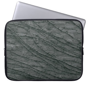 Grey painted brick wall laptop sleeve