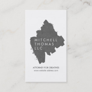 Grey Painted Logo Business Card