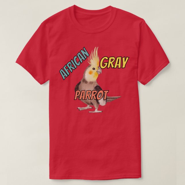 grey parrot 4 T-Shirt (Design Front)