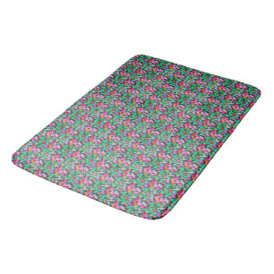 Grey Parrot Jungle Dreams Seamless Surface Pattern Bath Mat