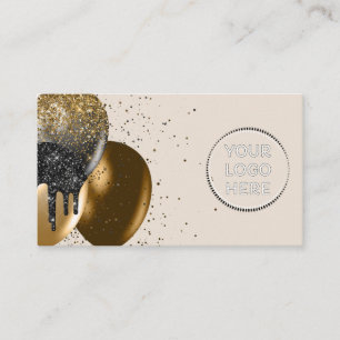 Grey Party Decor Event Birthday Balloon logo Business Card