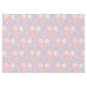Grey pastel neutral pink dots pattern  tablecloth
