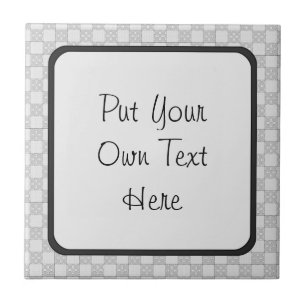 Grey Patchwork Pattern Tile