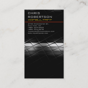 Grey Pattern Attractive Charming Business Card