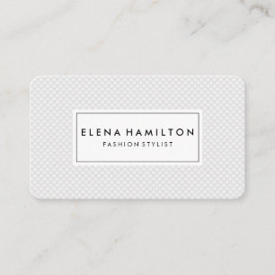 Grey Pattern Business Card