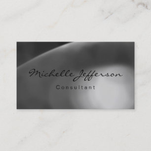 Grey Pattern Consultant Class Script Business Card