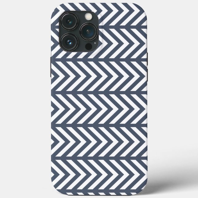 Grey Patterned Case-Mate iPhone Case (Back)