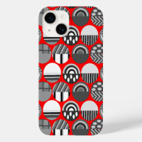 Grey Patterned Ovals 