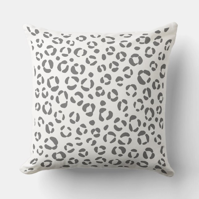 Grey Patterns Cushion (Front)