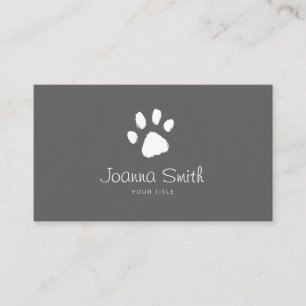Grey Paw Dog Walking Pet Sitting Vet Appointment Card