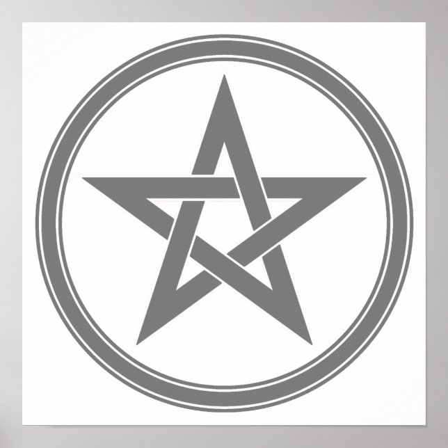 Grey Pentacle Poster (Front)