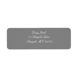 Grey Personalised Address Labels