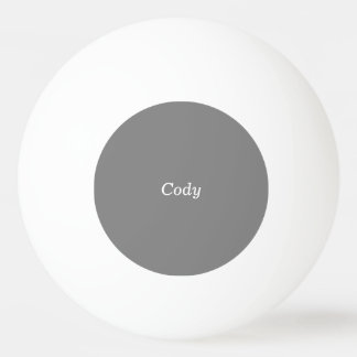 Grey Personalised Ping Pong Ball