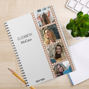 Grey Photo Booth - Trendy Modern Personalised  Notebook