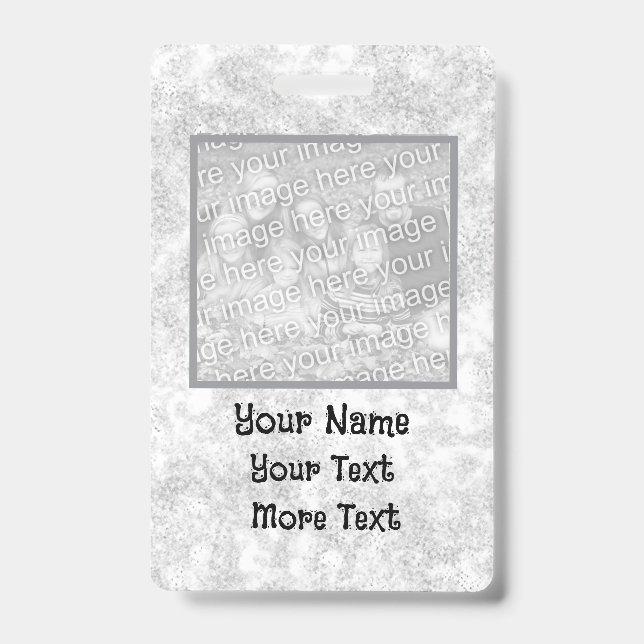 Grey photo ID Badge (Front)