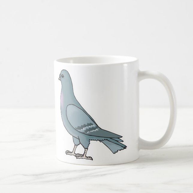 grey pigeon coffee mug (Right)