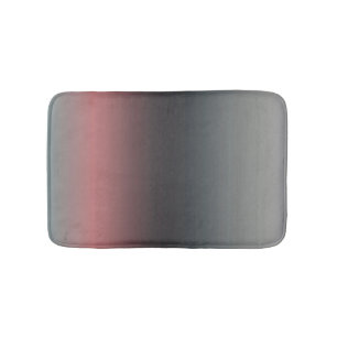 Grey, pink, black gradient, Ombre.  Bath Mat