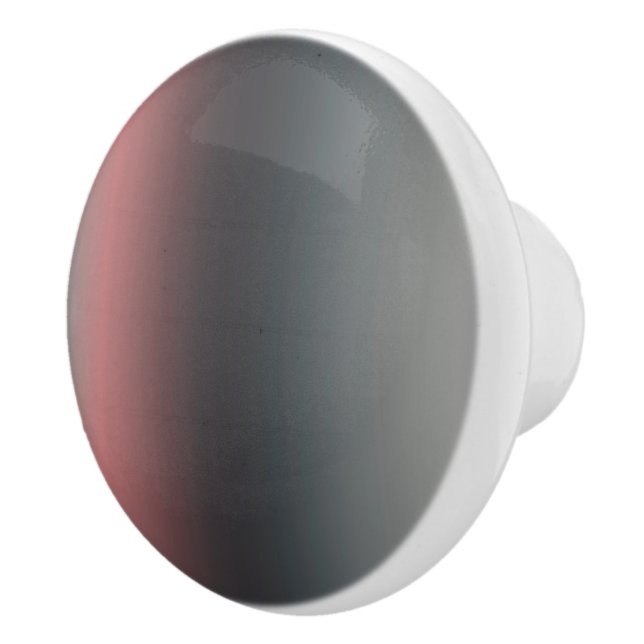 Grey, pink, black gradient, Ombre.  Ceramic Knob (Right)