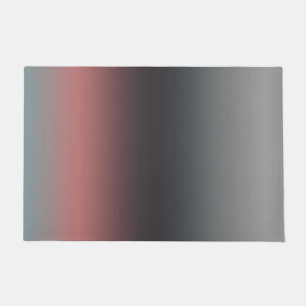 Grey, pink, black gradient, Ombre.  Doormat