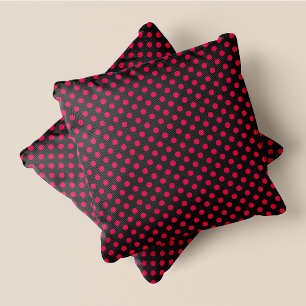 Grey & Pink Chic Polka Dots Cushion