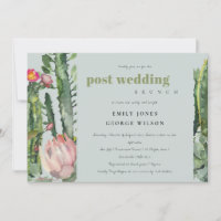 GREY PINK FLORAL DESERT CACTI POST WEDDING BRUCH