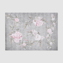 grey pink floral music sheet