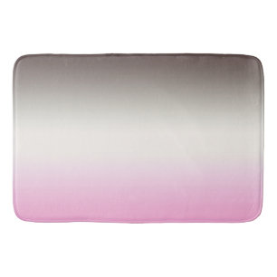 Grey pink Ombre Bath Mat