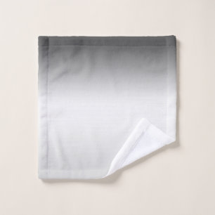 Grey pink Ombre Bath Towel Set