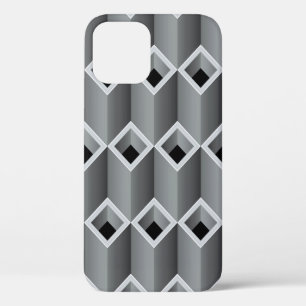 Grey pipes on top of each other - seamless backgro iPhone 12 case